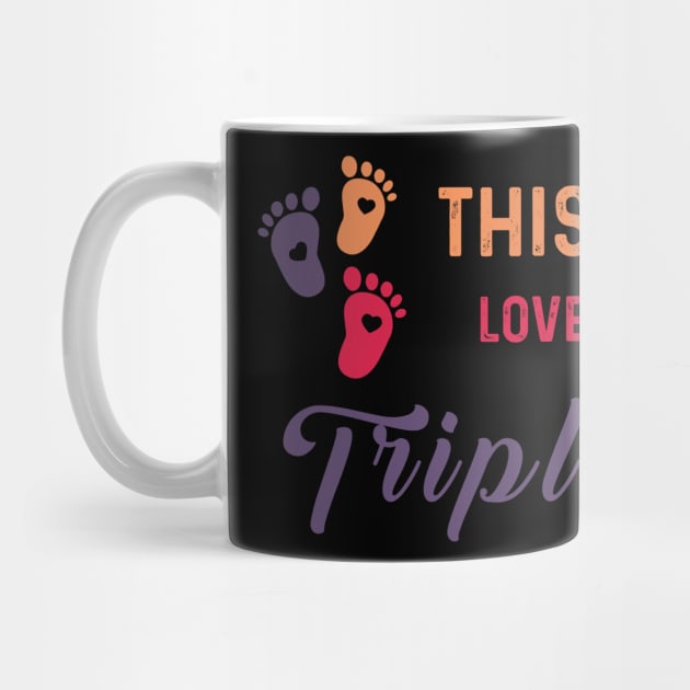 This Dad Loves His Triplets by LaroyaloTees